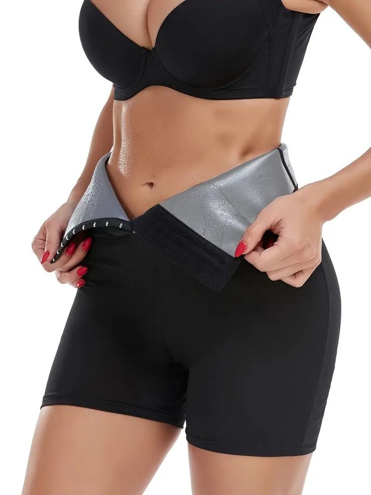 High-Waisted Neoprene Waist Training Shorts for Women