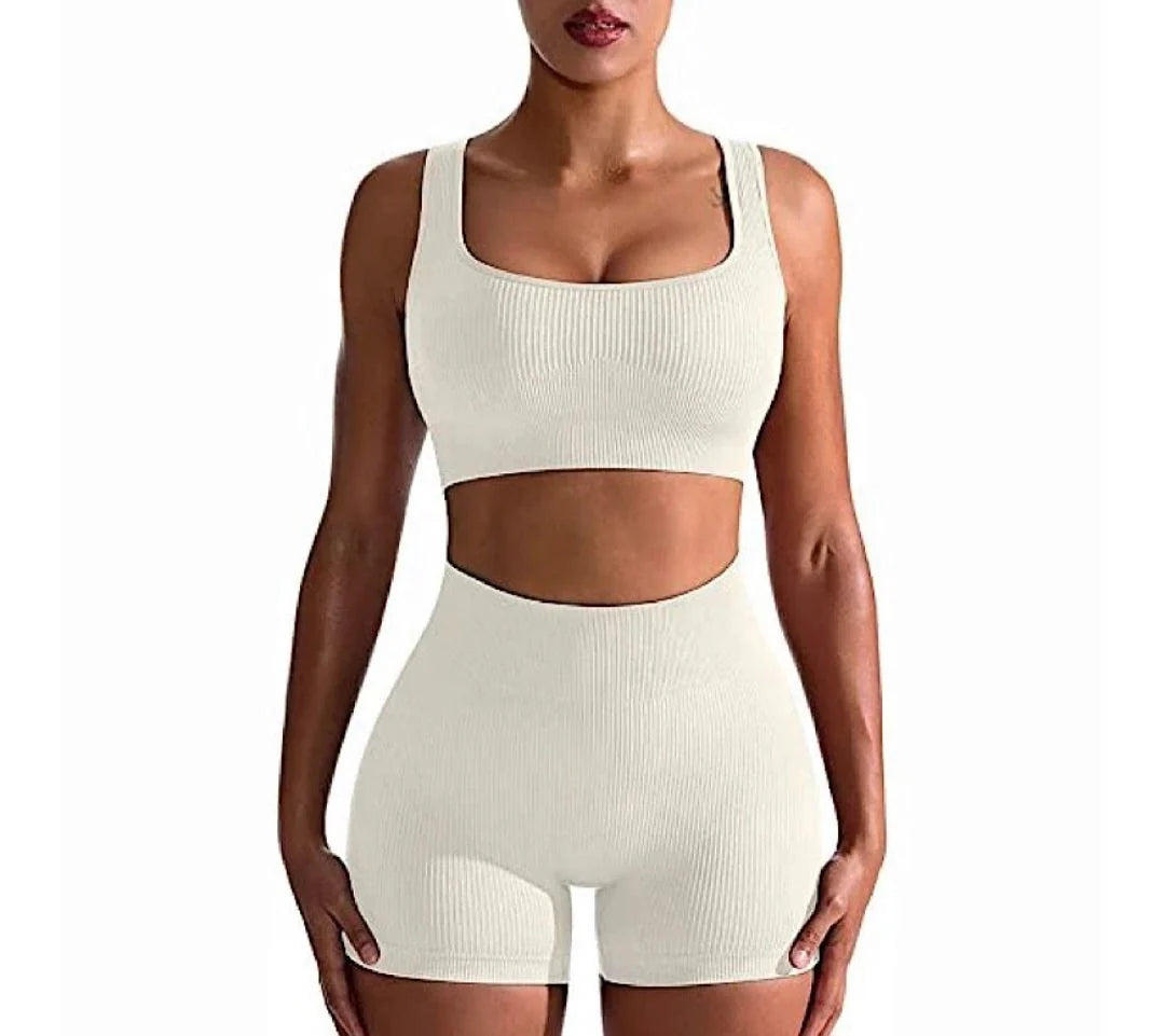 Two Piece Women Clothing Activewear Gym Yoga Sets